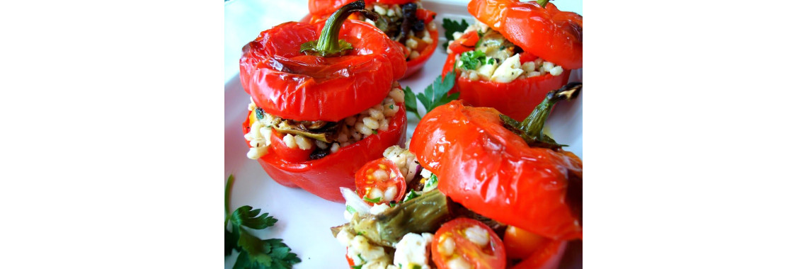 Stuffed Capsicums - Dolma - Dolmeh Recipe