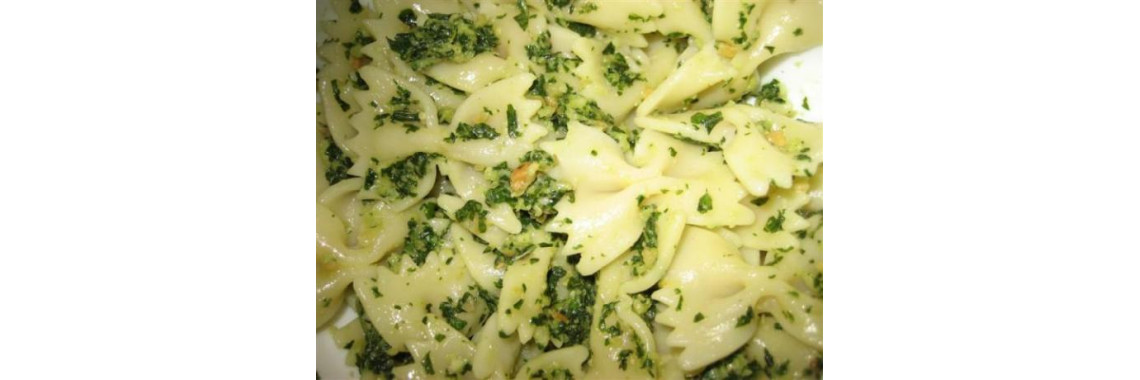Basil Pesto Farfalle Roasted Pine Nuts